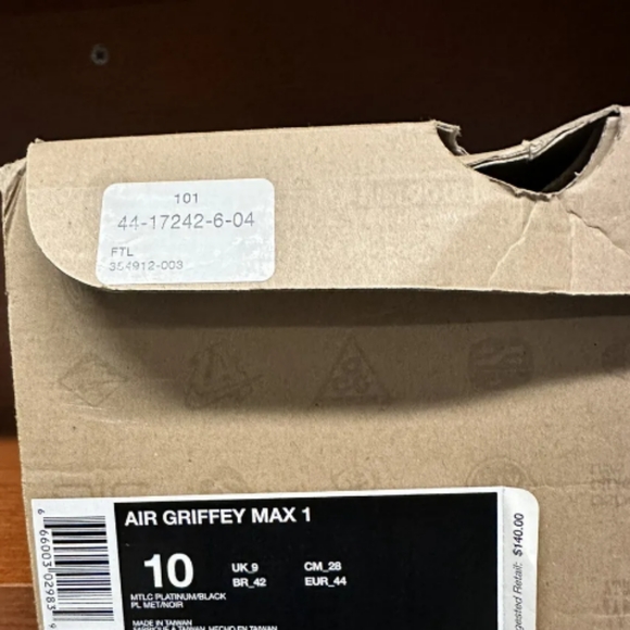 New in box air Griffey max 2010 vintage shoes - Picture 7 of 10